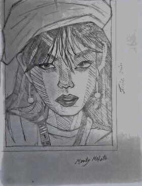[✏️] 1st sketch - Jennie Ruby Jane