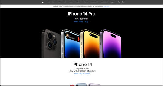 [🌐] Responsive Apple Website Clone
